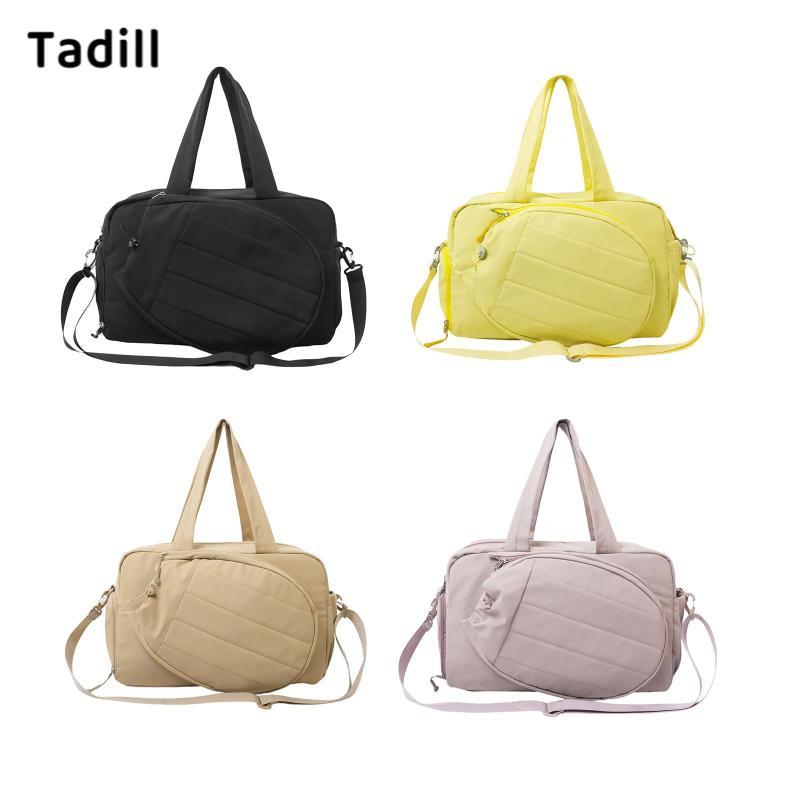 Tadill ไม้เทนนิสกระเป๋าพรีเมี่ยมไนลอนกันน้ํากีฬา Duffle พร้อมช่องรองเท้าสําหรับ Pickleball Paddle Gym
