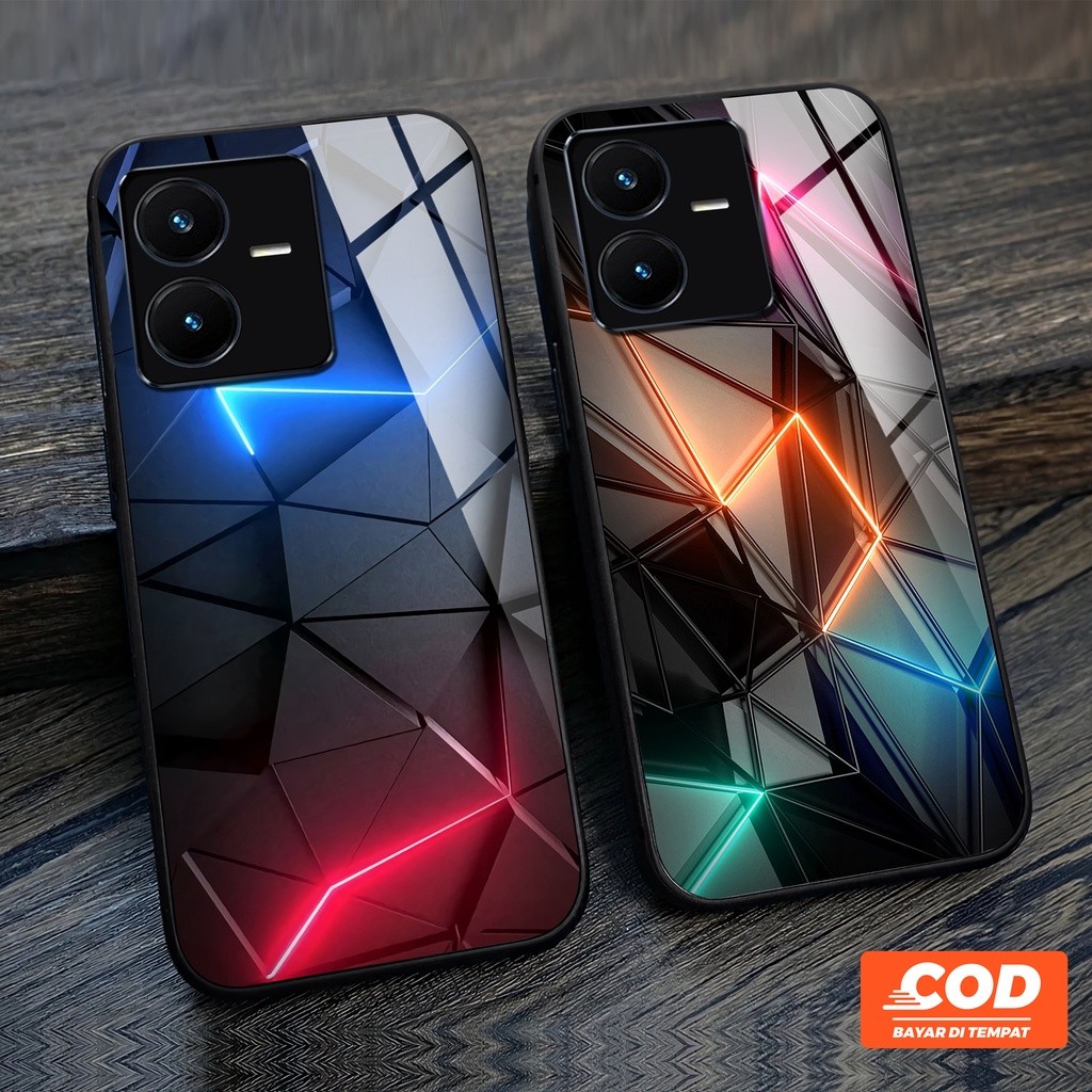 G054 SOFTCASE GLASS SHINY VIVO V30 V29 V29E V27 V27E Y100 Y22 Y36 Y27 Y35 Y16 T1 5G T1 PRO 5G Y75 Y7