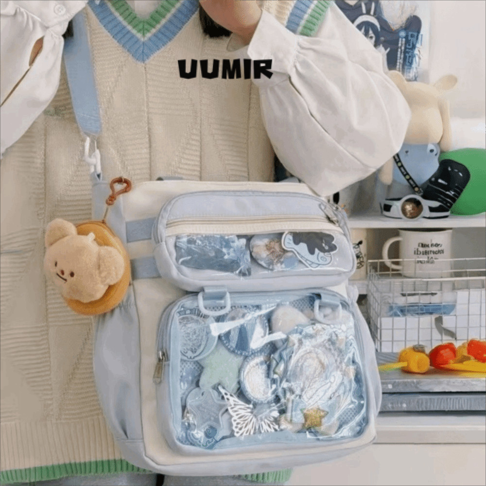 UUMIR Ita กระเป๋าสะพายข้างแบบพกพา ทำจากไนลอนคุณภาพดี มีความจุมาก เหมาะสำหรับผู้หญิง