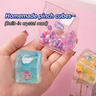 Luo-Meng DIY Craft Pinch ของเล่นทํา Blowable Bubble เทป Non-marking กาวสองหน้านํากลับมาใช้ใหม่สีสูง Stiy เทปนาโน Nice
