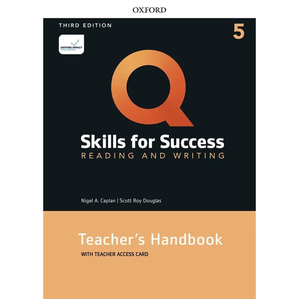 Bundanjai (หนังสือ) Q: Skills for Success 3rd ED 5 : Reading and Writing: Teacher's Handbook Pack (P