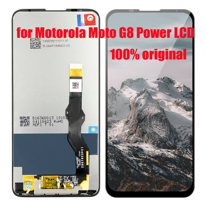 สําหรับ Motorola Moto G8 Power หน้าจอ LCD Xt2041 XT2041-3 XT-2041-1 LCD Touch Screen Bracket สําหรับ