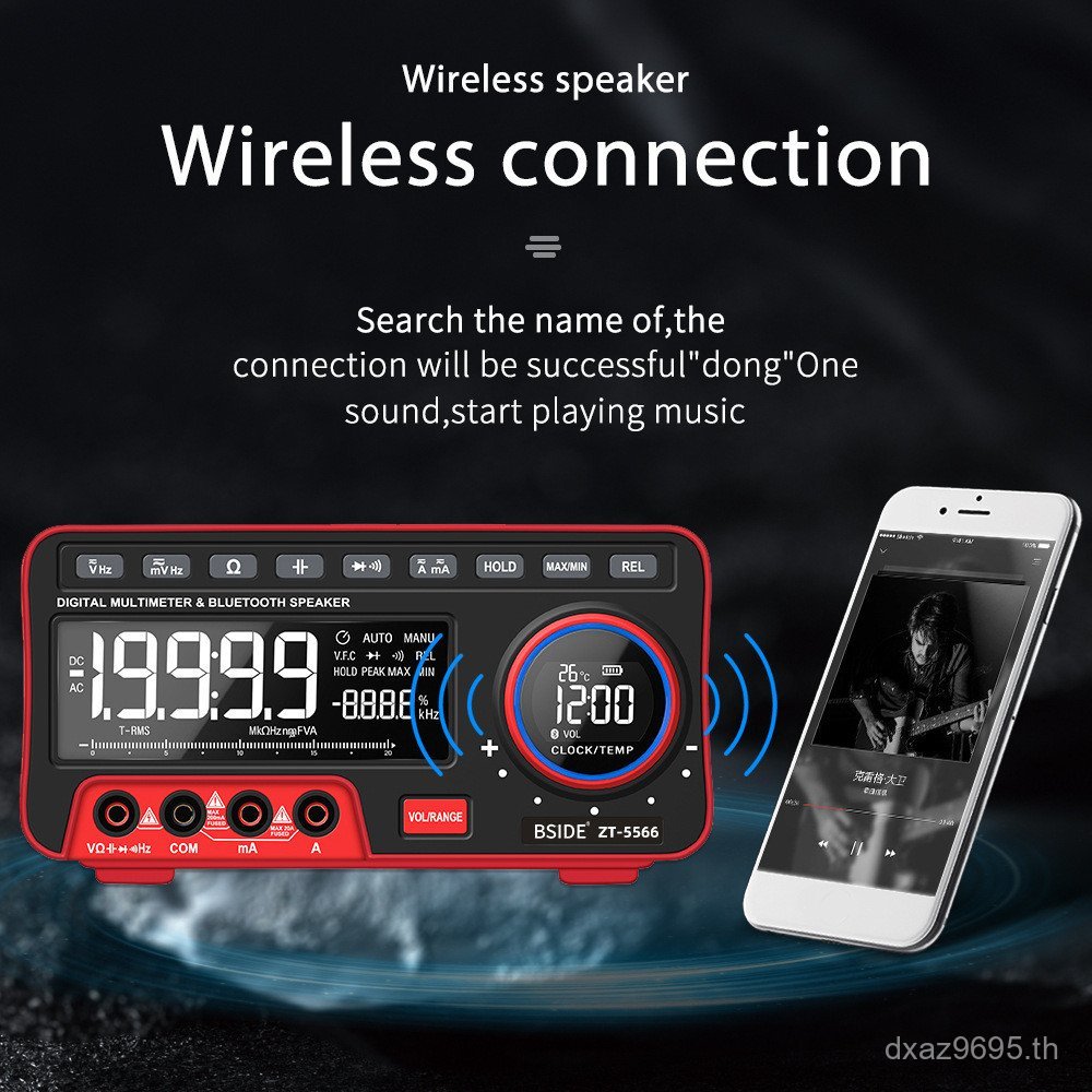 Word ZT5566 Range Digital Blue Ear Multimeter เพลงอัตโนมัติ Multi-Function BSIDE19999 ความแม่นยําสูง