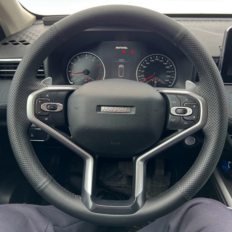 Custom DIY Car Steering Wheel Cover 100% Fit For Haval JOLION H6  Auto Interior Accessories Microfib