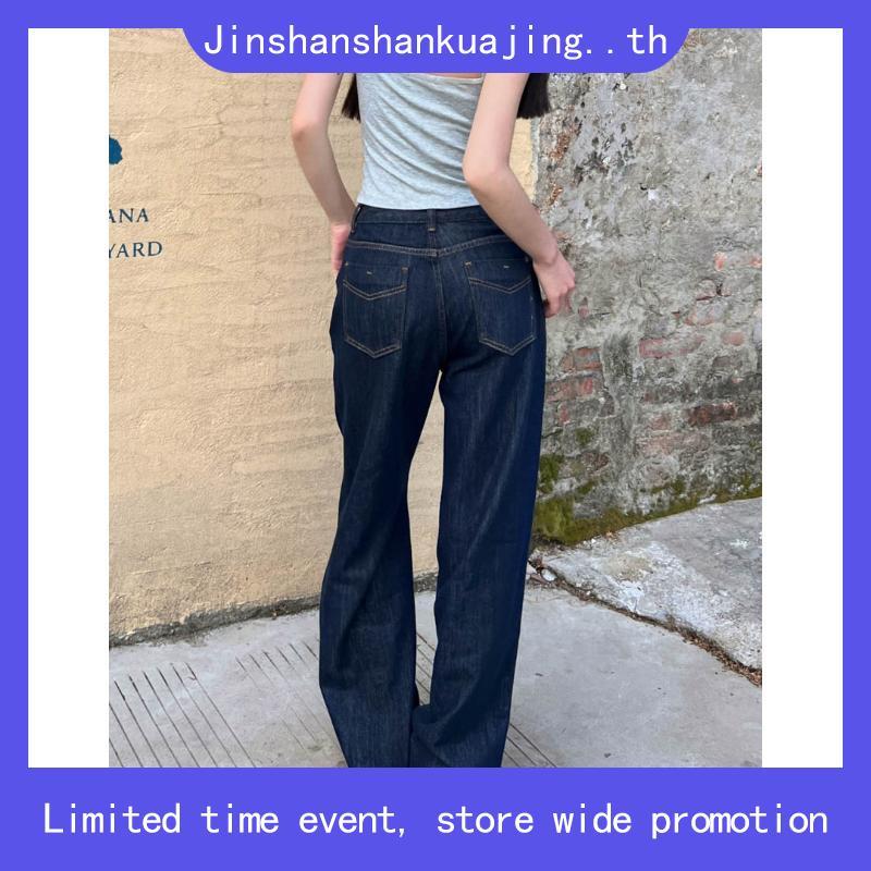 PTJ30306 Gabriela Super Barrel กางเกงยีนส์ขากระบอกใหญ่ปัก PROMTHONG