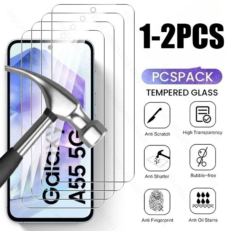 1-2Pcs HD ฟิล์มกระจกนิรภัยสําหรับ vivo Y73 Y73s Y73t Y74s Y75 Y75s Y76 Y76s Y77 Y77e Y77t Y78t t1 4G