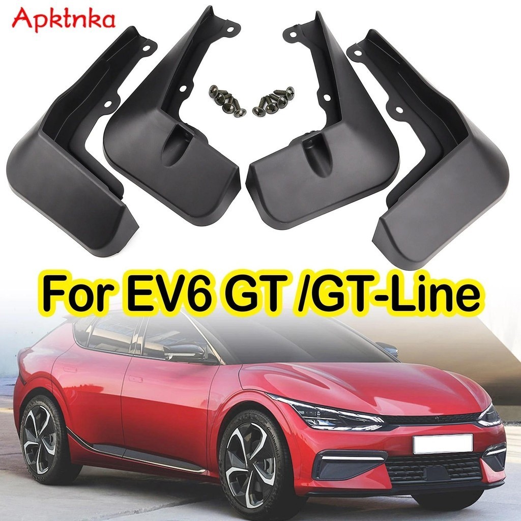 APKTNKA ชุดรถ Mudflaps สําหรับ Kia EV6 GT-Line GT Line CV EV 2021 2022 2023 Mud Flaps Splash Guard M