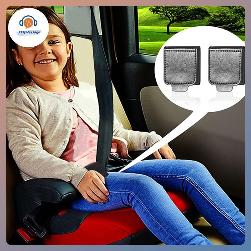 AFl รถเข็มขัดนิรภัยปรับสีดํา PU หนังเข็มขัดนิรภัย Limiter คลิปคงที่ Anti-ยืดคอ Belly อุปกรณ์ตกแต่งภา