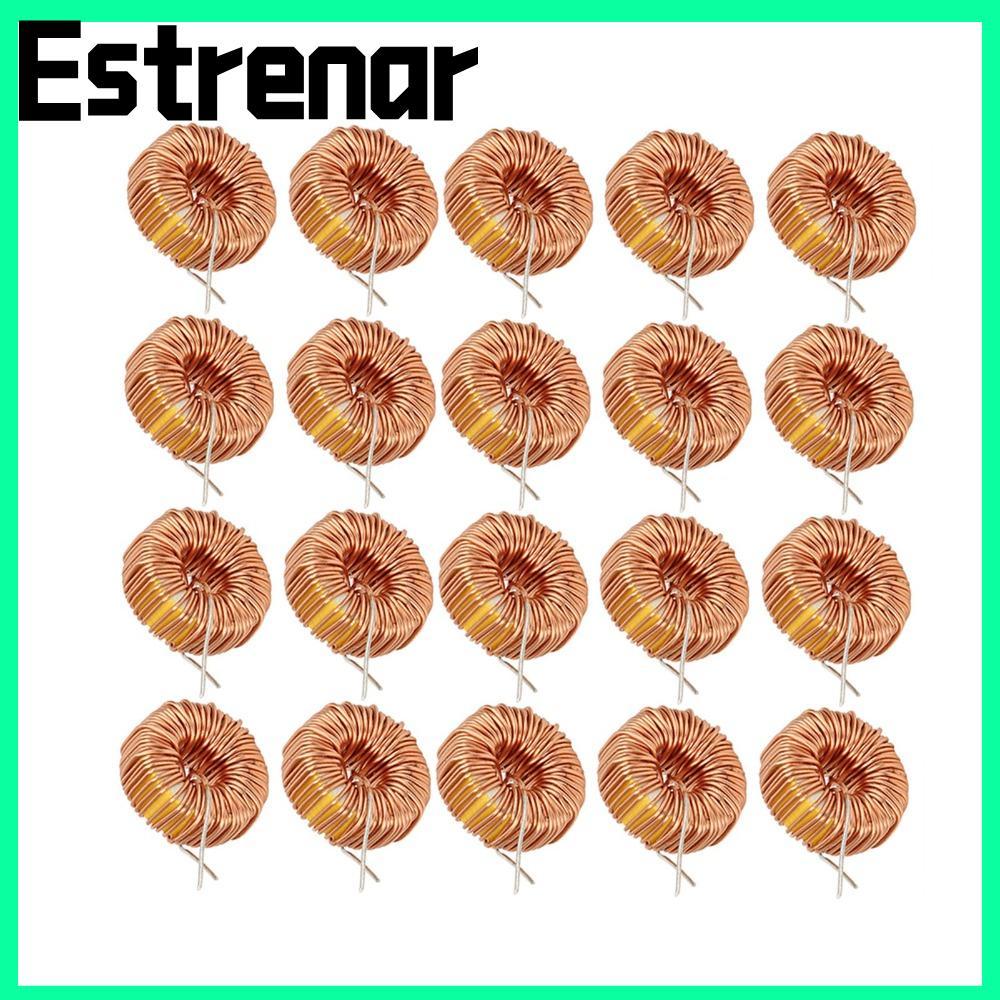 ESTRENAR 20PCS Toroid Inductor, 5026 330UH ตัวเหนี่ยวนําลวด, ปฏิบัติแนวตั้ง Toroid 3A แม่เหล็กเหนี่ย