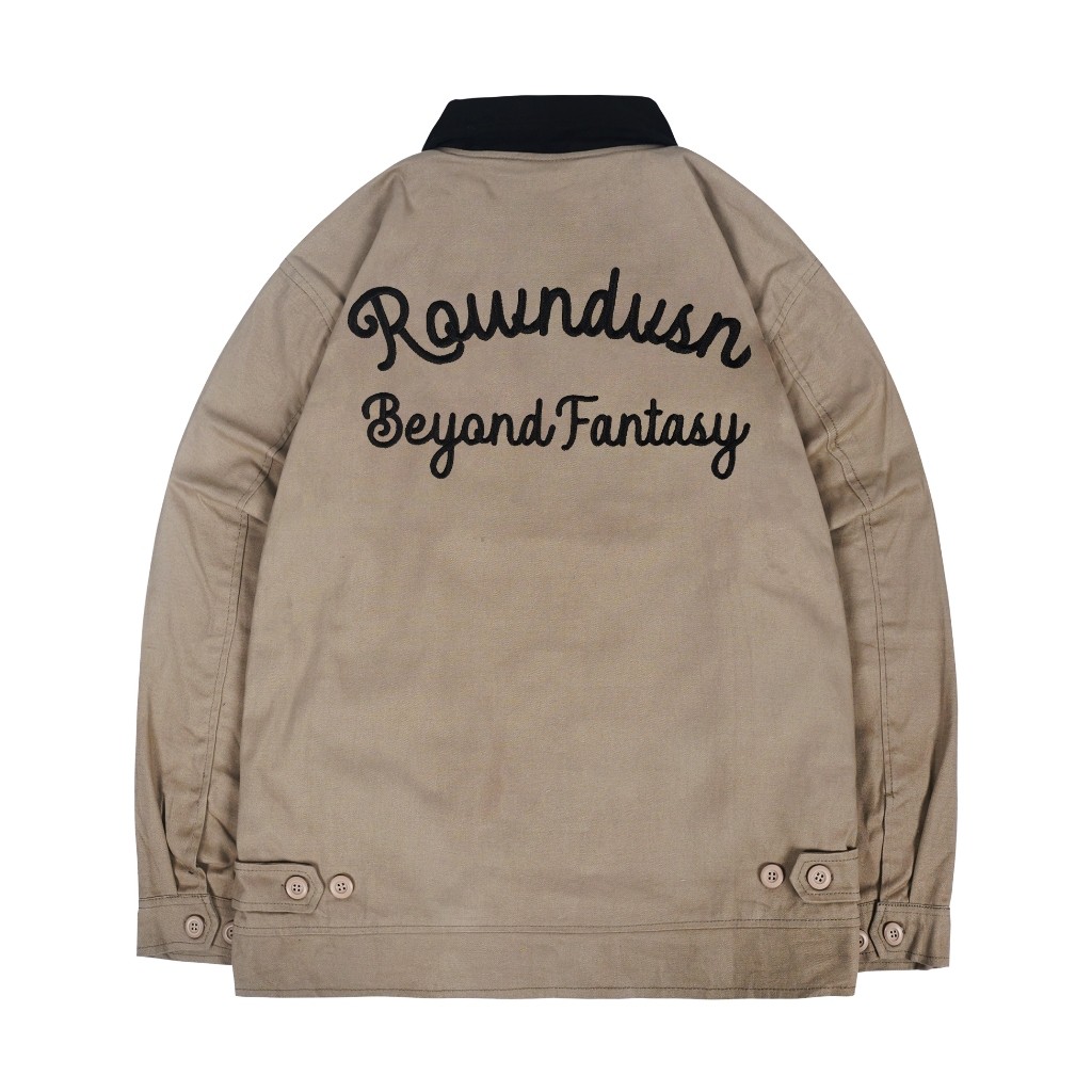 Rown Division Official Deck Jacket - Rowndvsn Hitorical Khaki Canvas Jacket