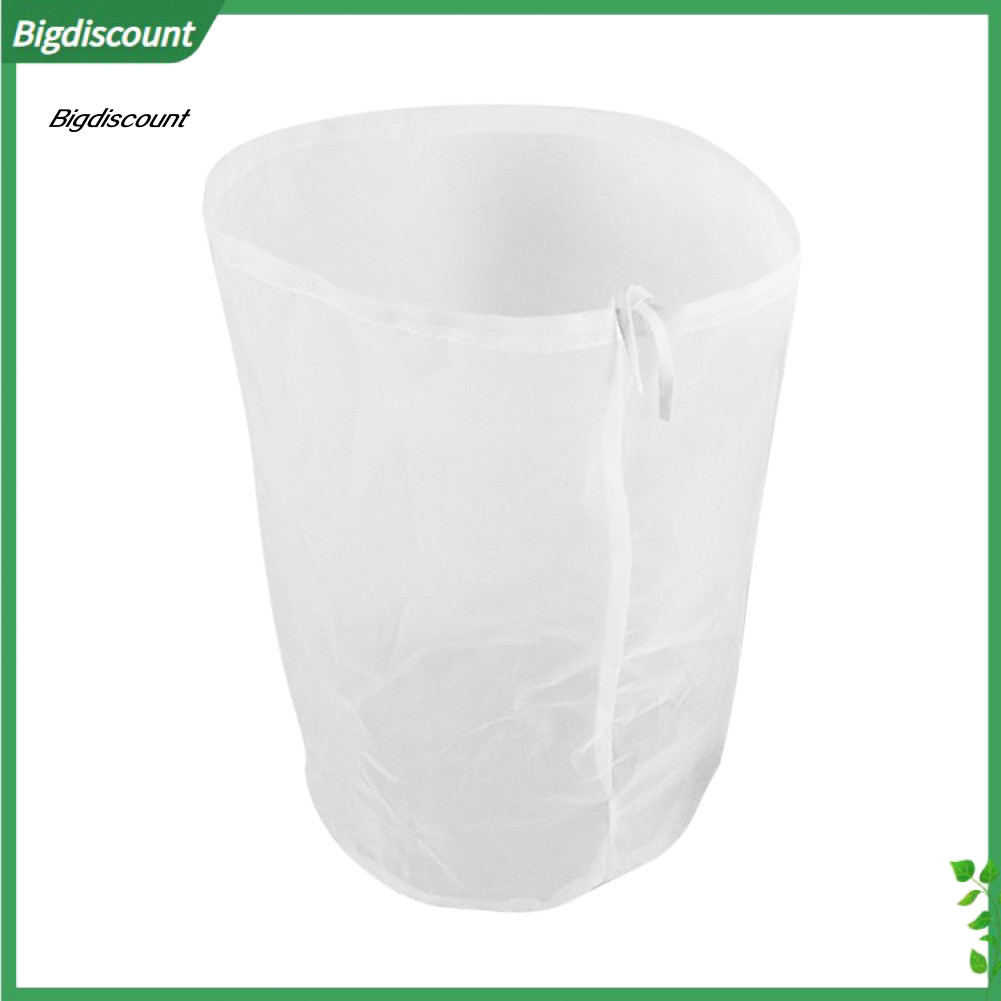 {BIG} Home Reusable Drawstring 100 Mesh Wine Beer Juice Coffee Brew Filter Bag Pouch