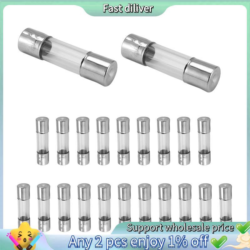 HJ-20 x 250 V 2A F2AL Quick F link ฟิวส์หลอดแก้ว 5 มม. x 20 มม.