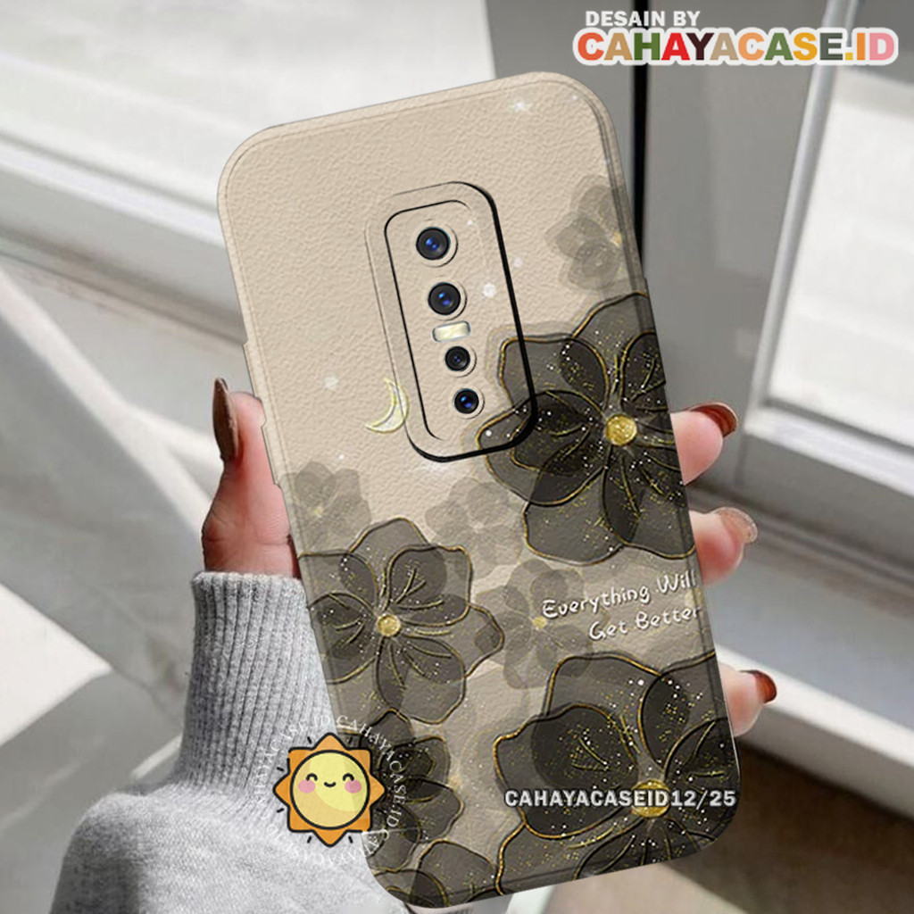 เคส Vivo V17 Pro / V17 / V19 - Floral Softcase - กันลื่น - Tpu แบบยืดหยุ่น