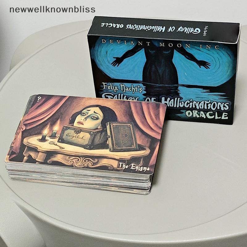 Newwellknownbliss 52 การ์ด Enigmatic 10.5*7.5 ซม. Felix Nachts Gallery ของ Hallucinations Oracle Dec