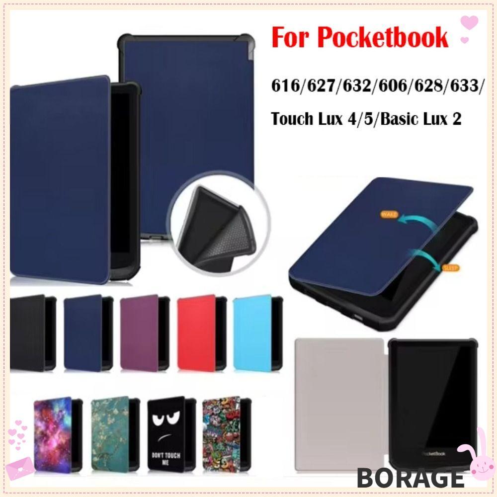 BORAG E-Reader, กันกระแทก Auto Sleep/Wake เกราะป้องกัน, TPU ง่ายสวมใส่สมาร์ท Funda สําหรับ Pocketboo