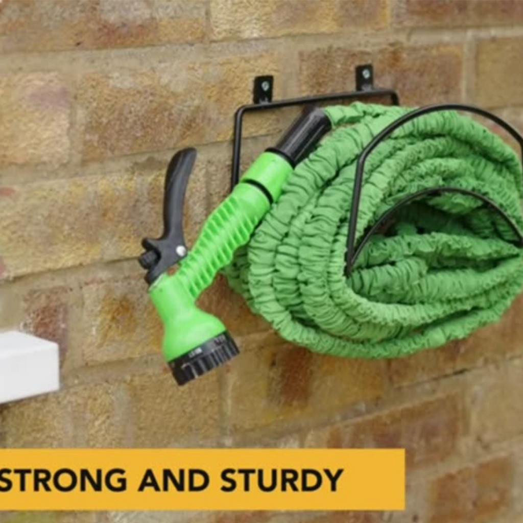 เก็บปลายทาง！ที่แขวนสายยาง ตะขอแขวนเครื่องมือ แบบติดผนัง ใชในส่วน ระเบียง อู่ซ่อมรถ การรับน้ำหนักที่ดี ทนทาน - รูปที่ 6