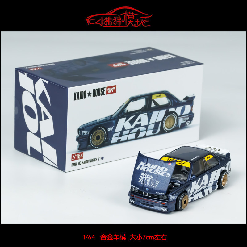 MINI GT 1: 64 KAIDO House BMW M3 E30 Works EF รถรุ่น R33 R34