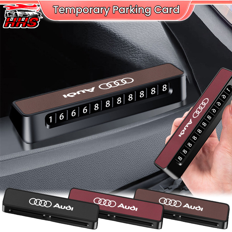Audi รถที่จอดรถชั่วคราวหนังโทรศัพท์ Elephone หมายเลข Universal Auto ที่จอดรถ Contact Card สําหรับ Au