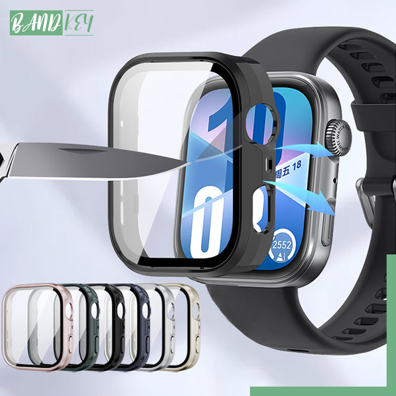 กรณี PC แก้วนิรภัย for Huawei Watch Fit 4/4Pro อุปกรณ์ปกป้องกันกระแทกหน้าจอป้องกันกระแทกยาก for Huawei Watch Fit 3