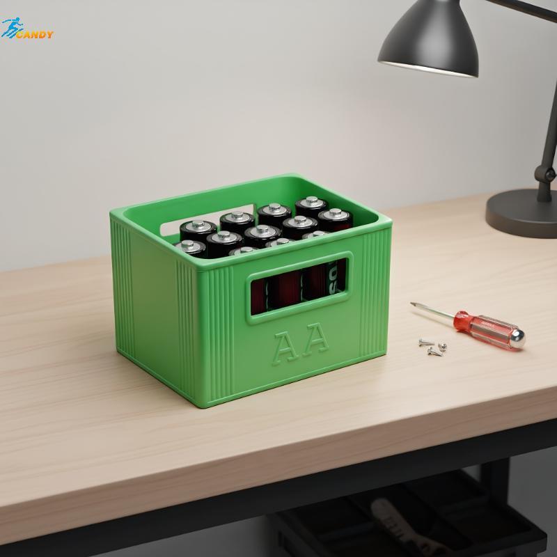 NDY 1 ชิ้นขนาดใหญ่ความจุ 30/20partments พลาสติกทนทาน 3D พิมพ์ AAA/AA แบตเตอรี่กล่องเก็บสําหรับตกแต่ง