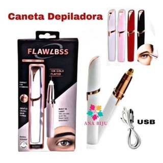 Caneta Depiladora Para Sobrancelhas,Nariz, Buçu, Elétrica Recarregável USB-GUI ANA