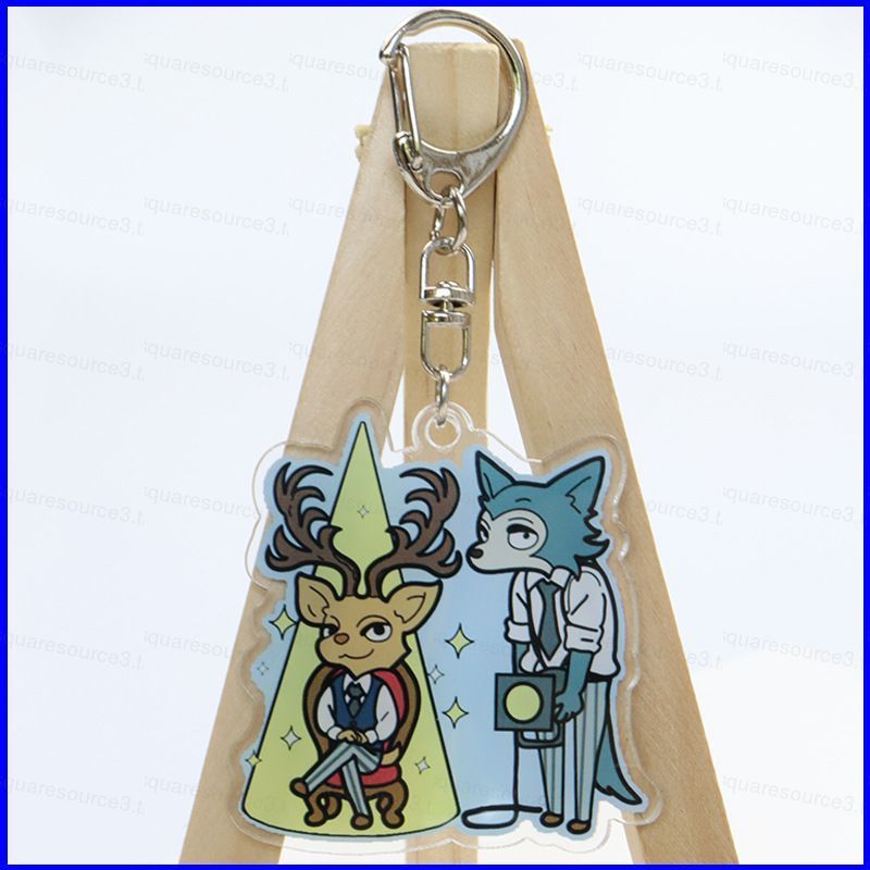 BEASTARS Legoshi Rouis พวงกุญแจอะคริลิคนักเรียนกระเป๋าเป้สะพายหลังจี้อะนิเมะ Hal อุปกรณ์เสริม