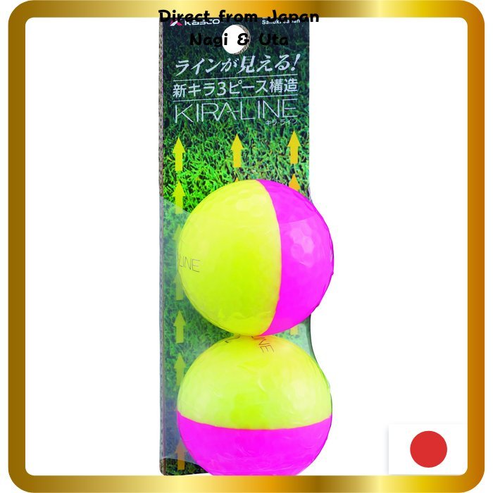 Kasco KIRA ลูกกอล์ฟ (2 ลูก) KIRALINE Direct　from Japan