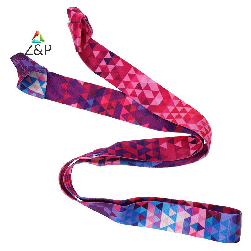Z&P 1PC สายรัดยืดสำหรับเสื่อโยคะ พร้อมสายคล้องไหล่และเข็มขัดโยคะ