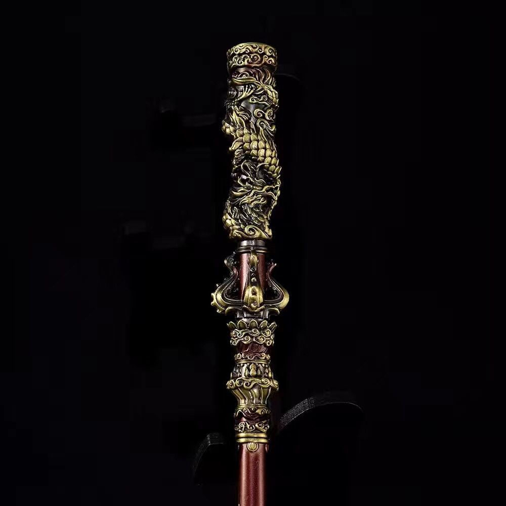 New Product#35CM Black Myth Sun Wukong Qitian Dasheng Ruyi Golden Cudgel Alloy Craft Handheld Orname