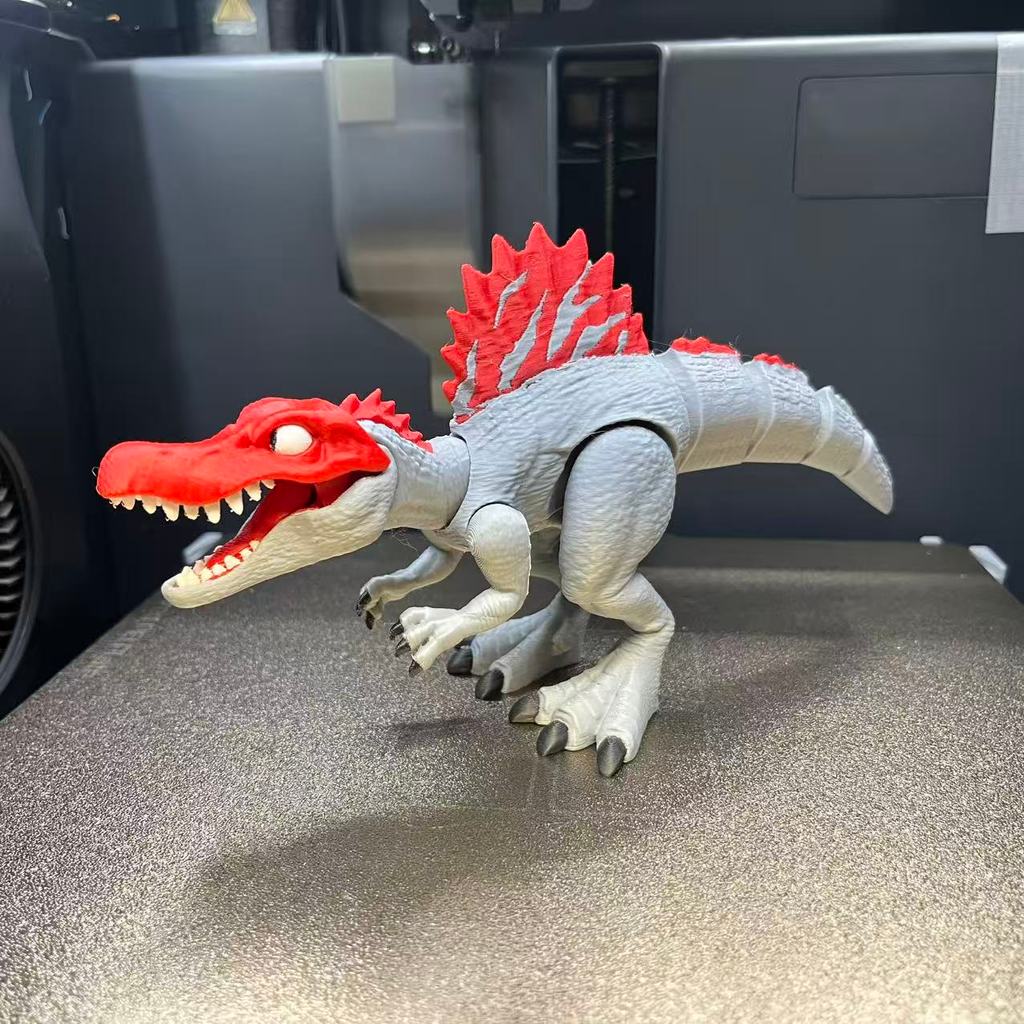 Cube&Create 3D พิมพ์ของเล่นไดโนเสาร์ Spinosaurus Flexi Articulsion Jurassic World