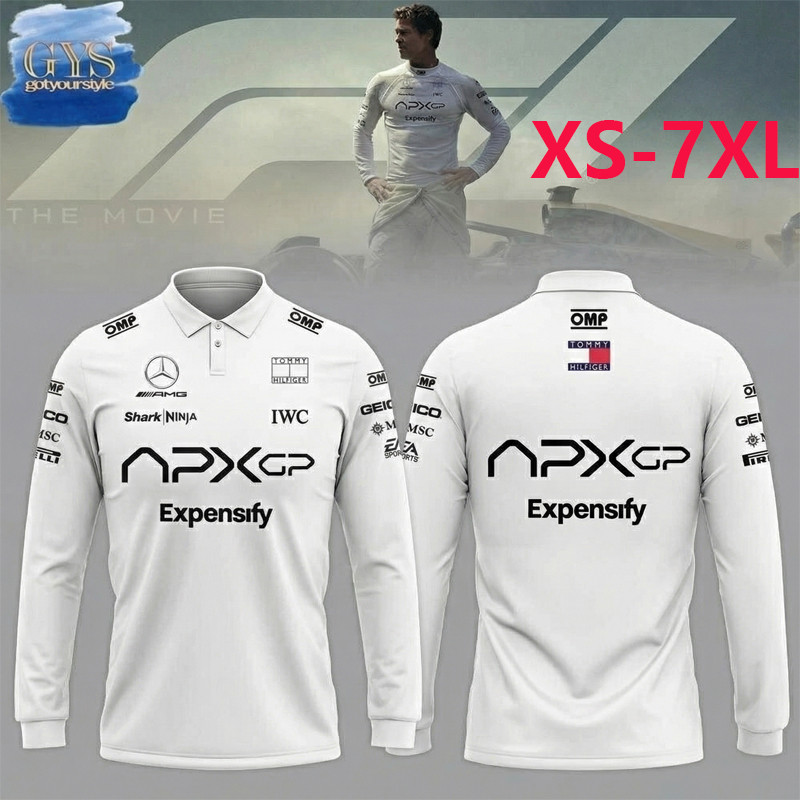 เสื้อยืดแขนยาว Unisex แบบใหม่ 2026 เสื้อแข่งทีม F1