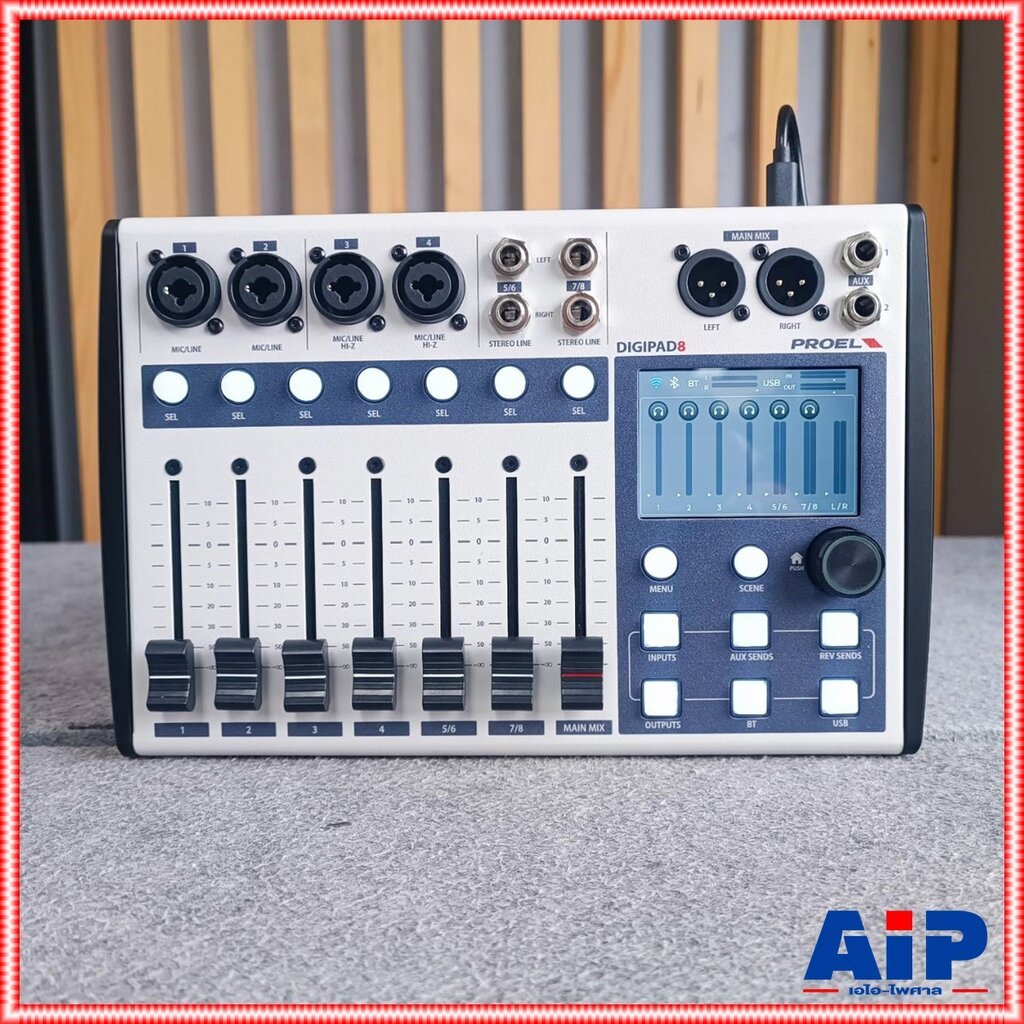 PROEL DIGIPAD8 DIGITAL MIXER ดิจิตอลมิกเซอร์ 8 อินพุต ควบคุมผ่านบลูทูธ เครื่องผสมสัญญาณเสียง DIGIPAD-8 DIGIPAD 8 เอไอ...