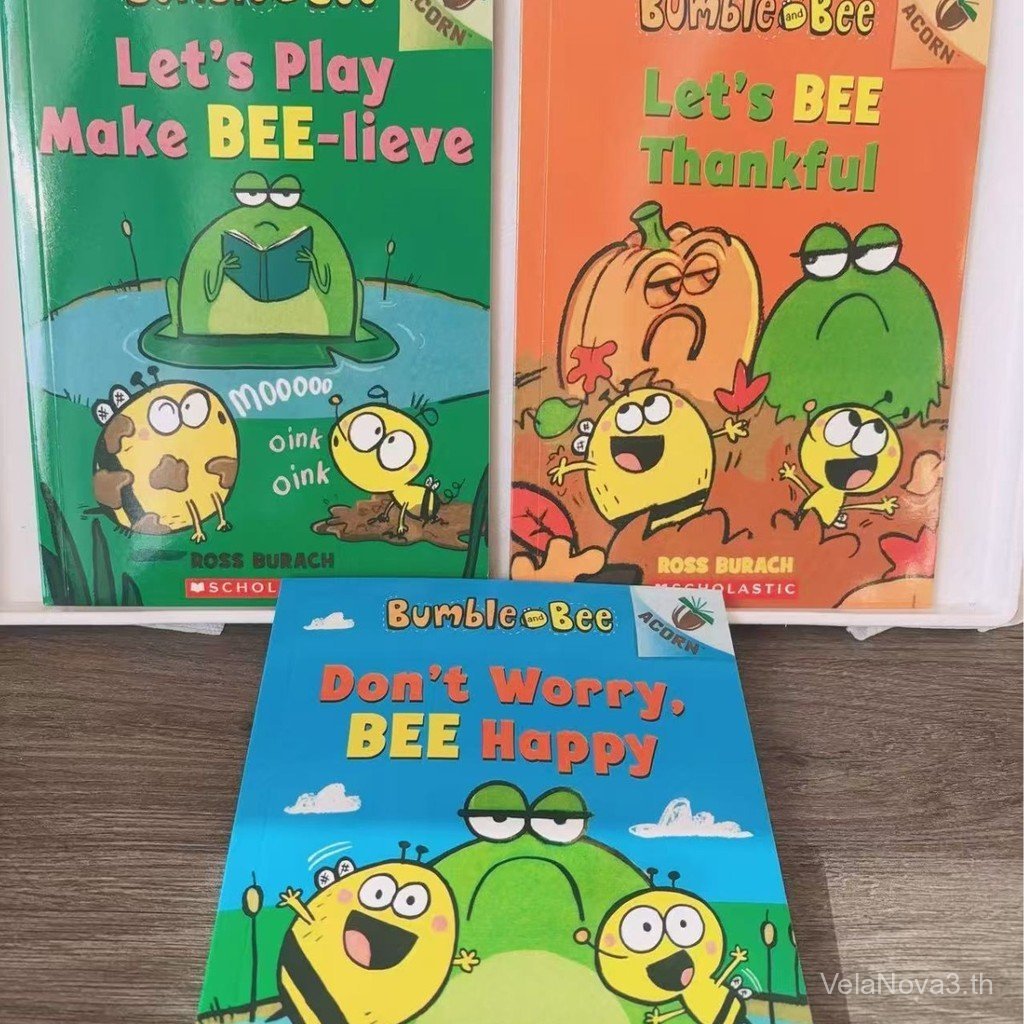 Bumble and Bee 3 เล่ม Bumble Bee และ Bee เรียนรู้การเรียนรู้ Big Tree Sisters Oak Children Reading P