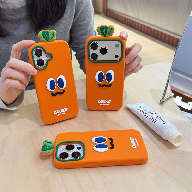 3D กันกระแทก สําหรับ OPPO Reno15 5G Reno 13 14F 14 14Pro 15F 15 15Pro Max เคสมือถือ Soft TPU Case เคสป้องกัน Cute Cartoon Carrot Cover เคสกันกระแทก เคสป้องกันสามมิติ