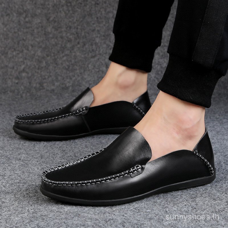 High-Quality Mens Loafer Leather Boat Driving Shoes Slip On Men Loafer JU5A