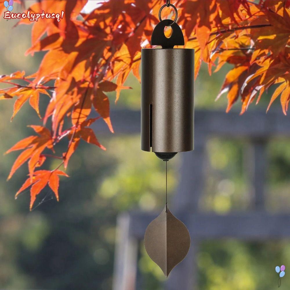 EUCALYPTUSQ1 กระดิ่งลมโลหะโบราณ, ของขวัญเครื่องประดับ Deep Resonance Windchimes, แขวนตกแต่ง Yard WIND CHIME จี้