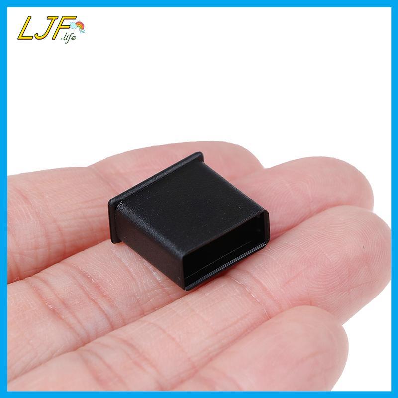 LJF 10 ชิ้นพลาสติก USB ชายป้องกันฝุ่นปลั๊กฝาปิดฝาปิดฝาปิดป้องกัน