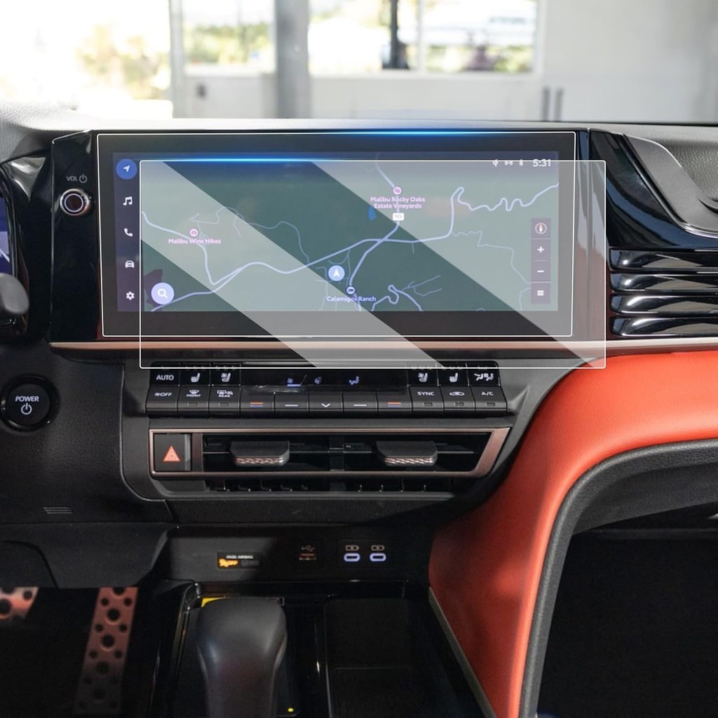 TTCR-II 2 ชิ้นใช้งานร่วมกับ 2025 Toyota Camry ป้องกันหน้าจอ 12.3 นิ้ว (XLE/XSE/SE), สําหรับ 2025 Cam