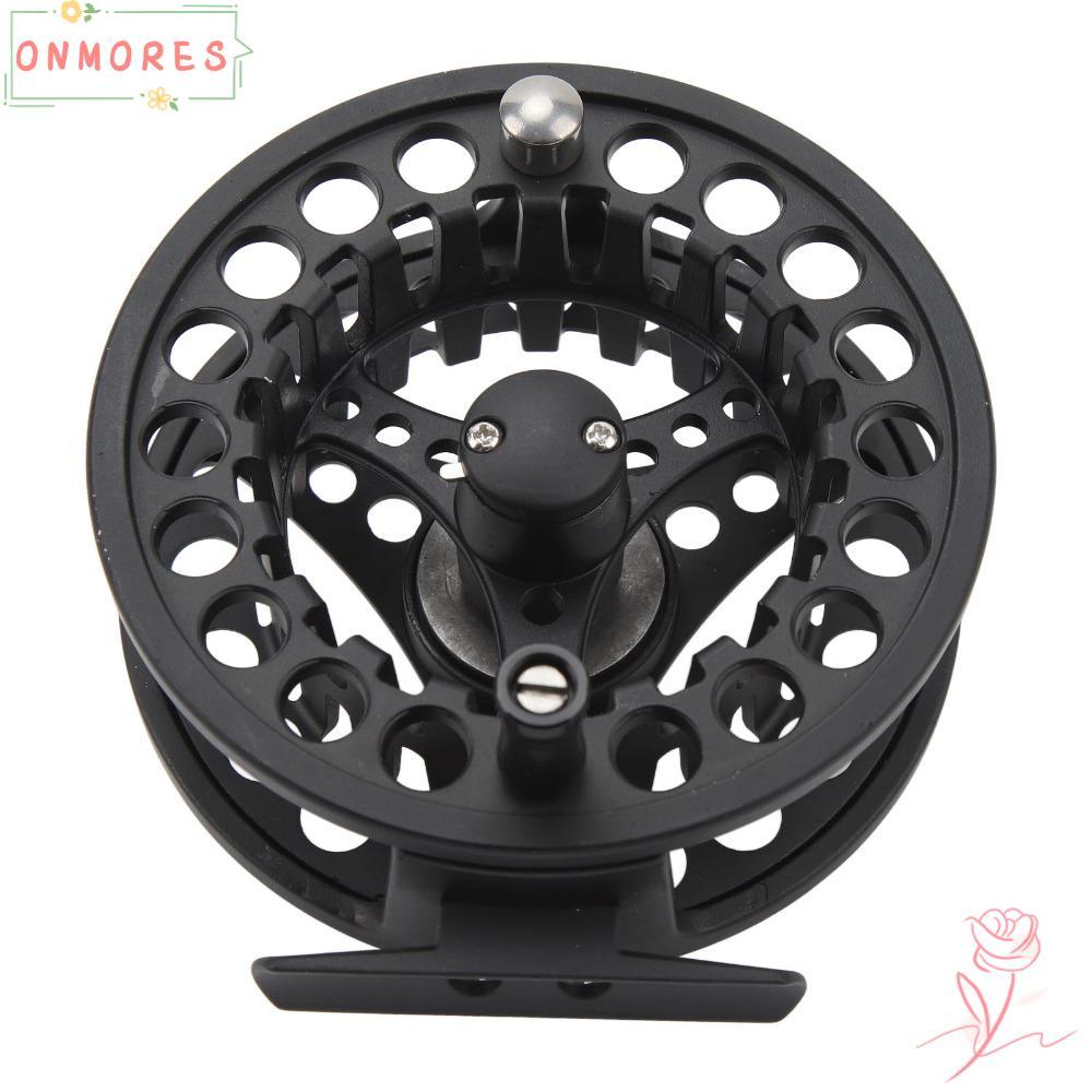 ONMORES Fly Fishing Reel, 9/10 WT 3 แบริ่งหล่อ Fly Reel, แบบพกพาซ้ายขวา Hand Retrieve สังกะสี-อลูมิเ