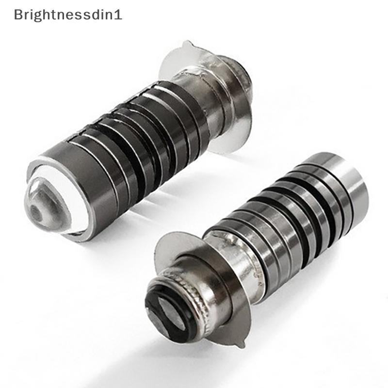 [Brightnessdin] Universal 12V Dual Color ไฟหน้าหลอดไฟ P15D H6 PX15D LED ไฟหน้ารถจักรยานยนต์ H6 สกู๊ต