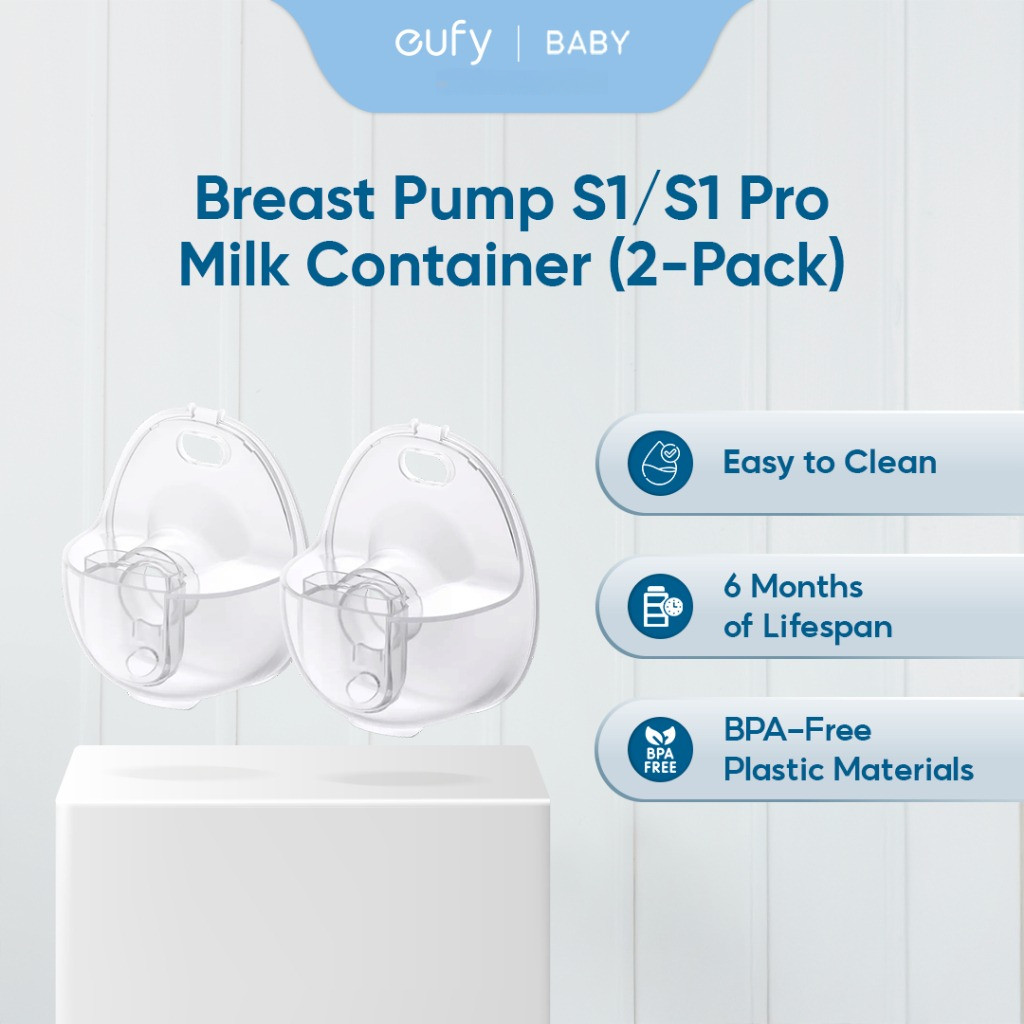 Eufy Milk Container (2-Pack) สําหรับเครื่องปั๊มนมแบบสวมใส่ E20 / E10 / S1 / S1 Pro