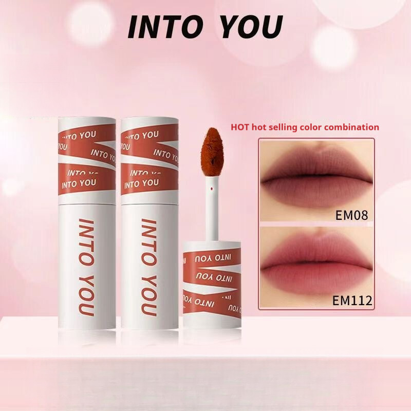 ⭐INTO YOU Lip Glaze Long-Lasting Moisturizing Moisturizing Contouring และ Brightening ลิปสติก Lip Gl