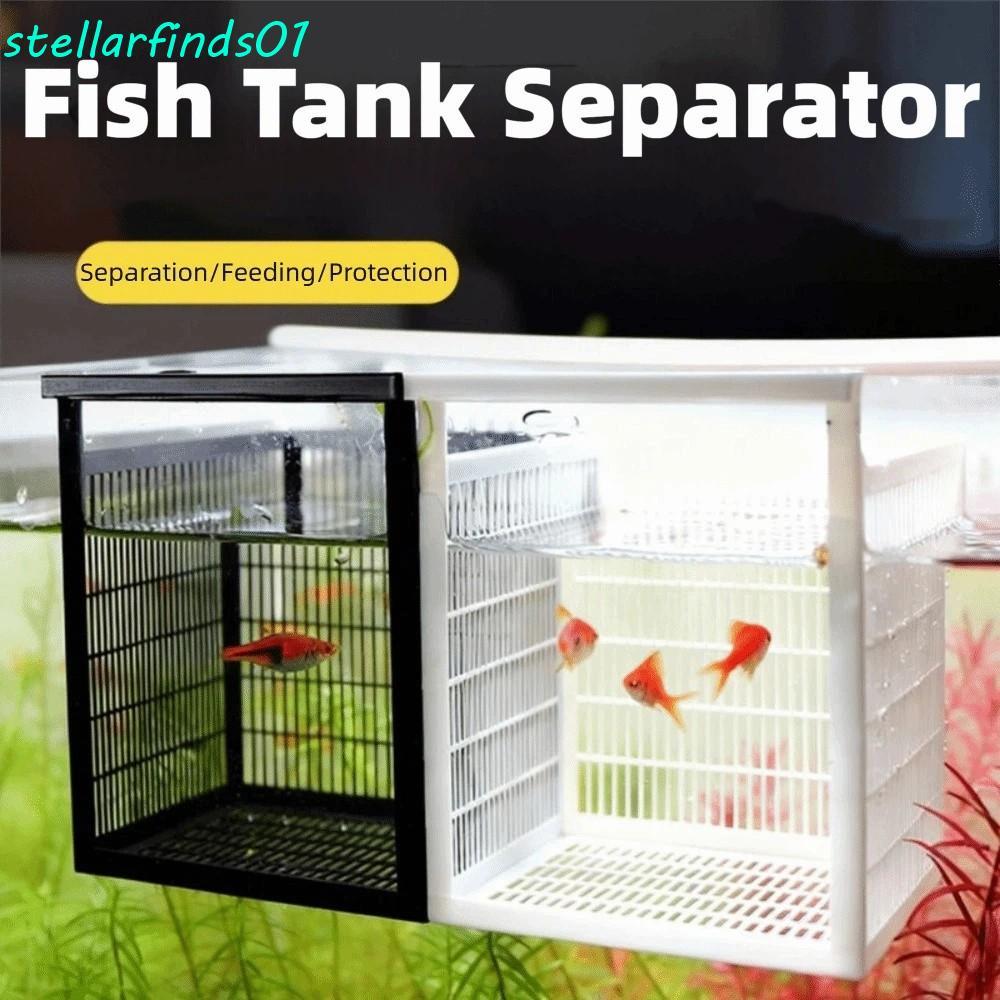 STELLARFENDS Aquarium Breeder Box, PLA ทนทาน Guppy Breeding Box, ทําความสะอาดง่ายลอย Hatching Box แข