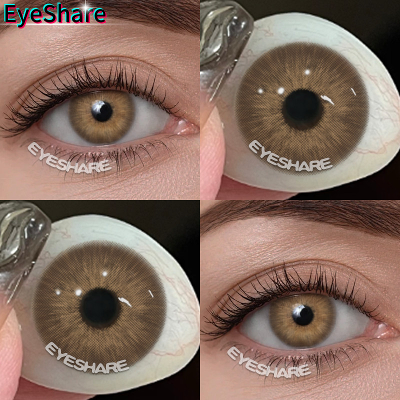 คอนแทคเลนส์สีน้ําตาล 2PCS\Pair Pataya คอนแทคเลนส์สีดําสีเทานุ่มสบาย 14.2 มม. ใช้งานประจําปี