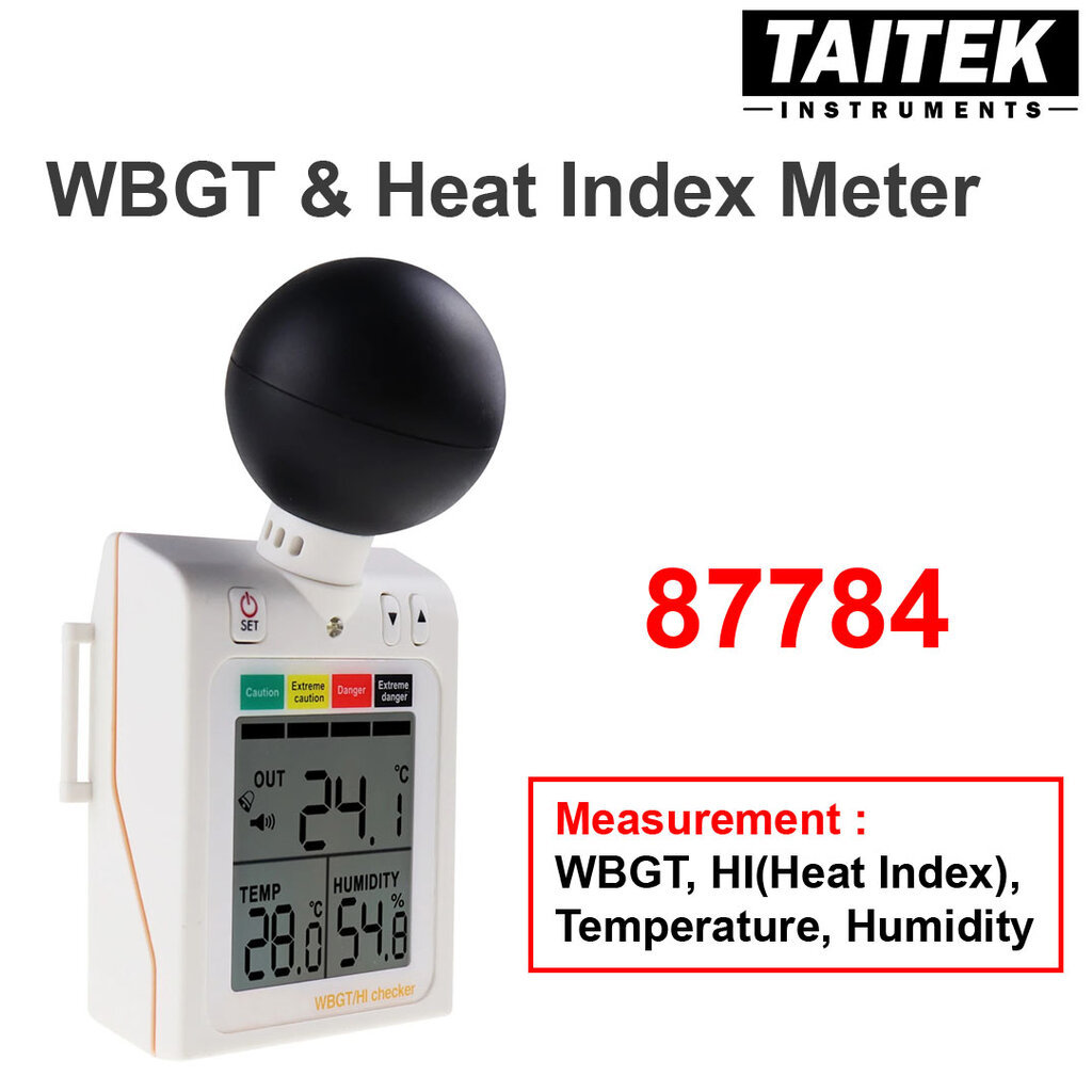 เครื่องวัดดัชนีความร้อน Heat Stress WBGT & Heat Index Meter AZ Instrument รุ่น 87784 เหมาะกับผู้ทำงา