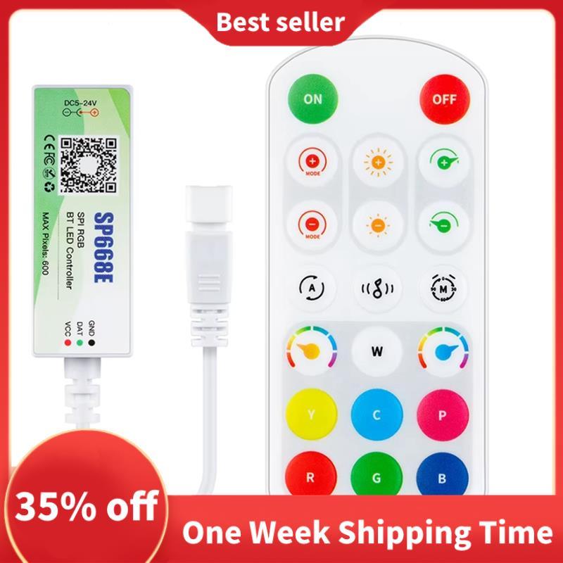 SP668E SPI RGB LED Controller 600 IC รองรับสําหรับ BT APP 2.4G รีโมทสําหรับ WS2811/สําหรับ WS2812B D