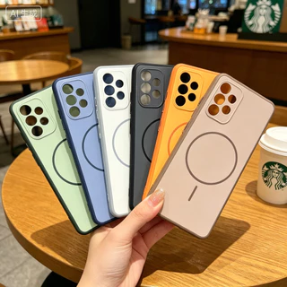 เคส Samsung Galaxy A34 A24 A14 A73 A53 A33 A31 A23 A22 A13 A12 A03 A03S A72 A71 A51 A52 4G 5G สีตัดกัน ผิวด้าน นุ่มลื่น กันรอย