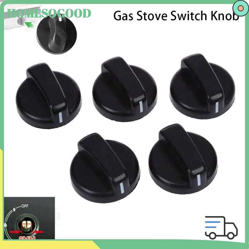 HOMESOGOOD 1/2/5Pcs เตาแก๊สปุ่มควบคุม, 8 มม.เตาอบ Hob ลูกบิด,ทนทานพลาสติกทั่วไปสําหรับ Benchtop Burner เปลี่ยนปุ่มสวิทช์ – โปรปัง