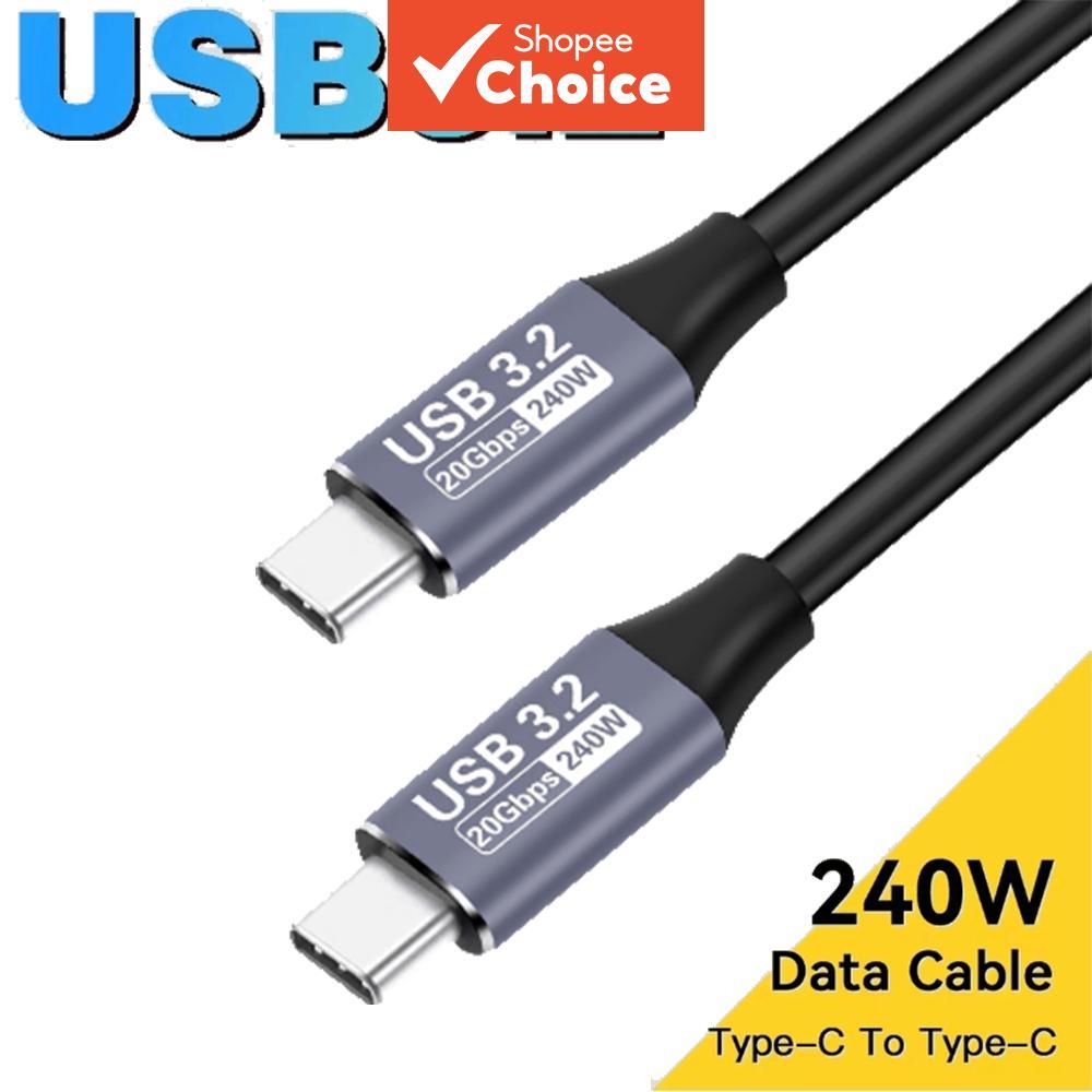 สายชาร์จเร็วพิเศษ FDBRO Type-C USB3.2 รองรับไฟ 240W 20gb ชาร์จเร็วสําหรับ iPhone 15 Pro, Xiaomi, Macbook, iPad, Switch
