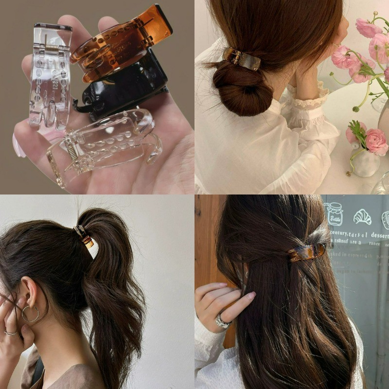 กิ๊บติดผมหางม้าสูง แบบโบว์คู่สีชมพูสำหรับผู้หญิง